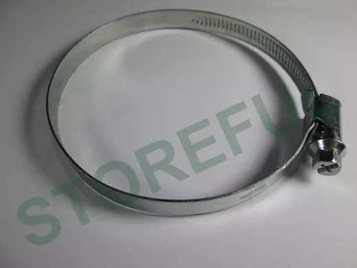 Хомут червячный цинк  70-90 мм  