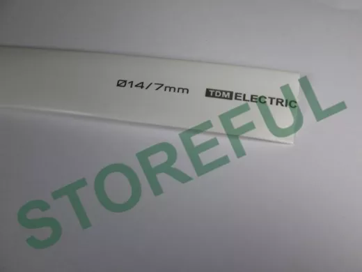 Термоусадка TDM ТУТнг 14/7 белая  1м SQ0518-0229