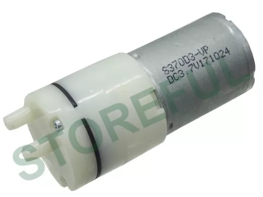 Насос воздушный "mini". вх d=5мм, вых=4.3мм, Uупр =3,7-5V/0,36А, 65х27мм