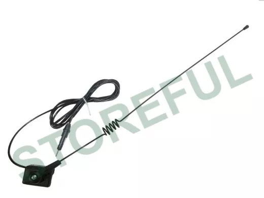 "FIX-110P" BLACK автомобильная  желобковая антенна для автомагнитолы, диапазон FM,УКВ,чёрная пружина