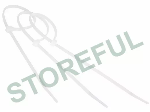 400х5мм кабельный хомут (стяжка) белая (100 шт) профессиональная