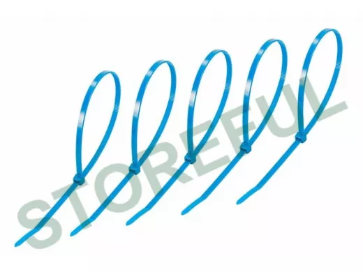 400х5мм кабельный хомут (стяжка нейлонoвая) nylon синяя (25 шт) REXANT