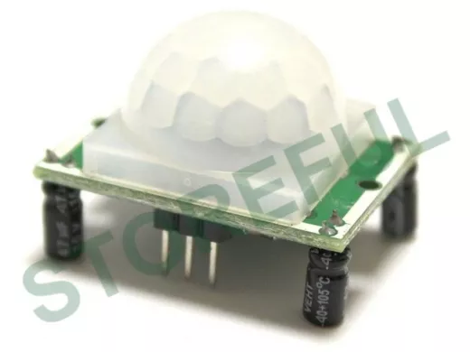 Датчик движения ИК HC-SR501 "EM-515" (BISS0001, Uпит: 5..20V, дальность: 3..7м, задержка: 5..300с)