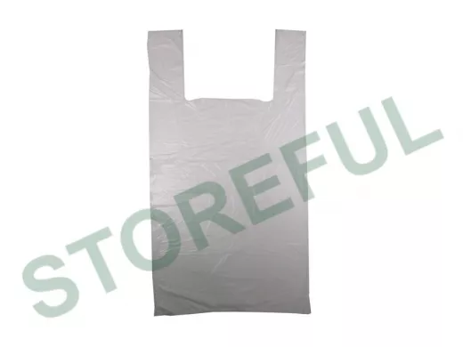 Пакет майка ПНД 30х16х60 16мкм белая  (100шт./уп) (цена за 1шт)