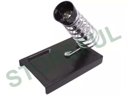 Подставка для паяльника "PLK-173391" прямоугольная (сталь 125х85х20мм со спиралью)