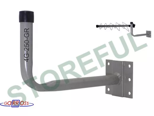 Кронштейн для крепления антенны на стене с вылетом  25см 