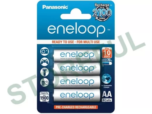 Аккумулятор AA 1900 mAh 1,2В  Panasonic Eneloop Pro BK-3MCCE/2BE BL-4  (цена за 1 элемент)