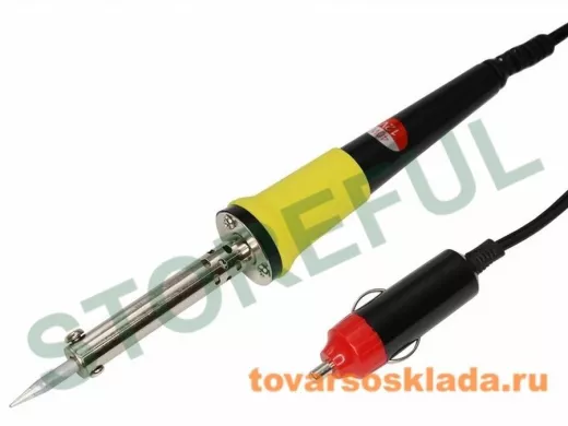 Паяльник  40Вт 12Вольт "PLK-18316" со штекером прикуривателя автомобиля