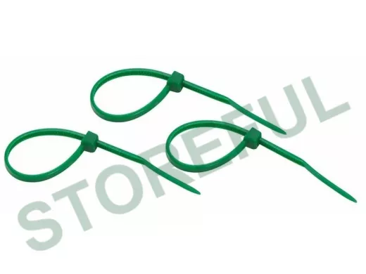 100х2,5мм кабельный хомут (стяжка нейлонoвая) зелёная (25 шт) nylon REXANT