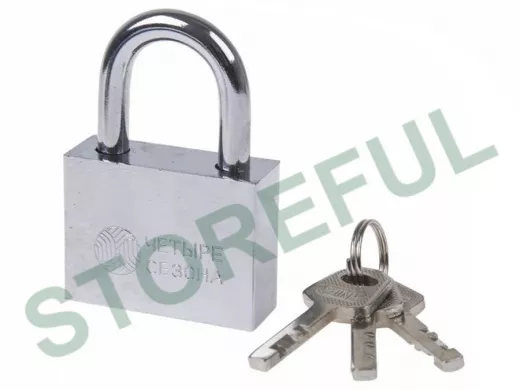 Навесной замок 60 мм сталь "Четыре сезона" 79-0036