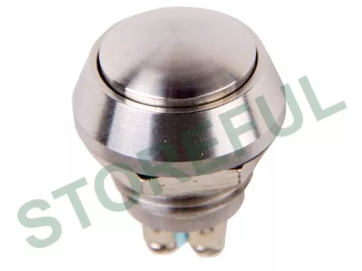 Кнопка  антивандальная диаметр 12мм  Б/Фикс (2с винт) (ON)-OFF сфера  REXANT