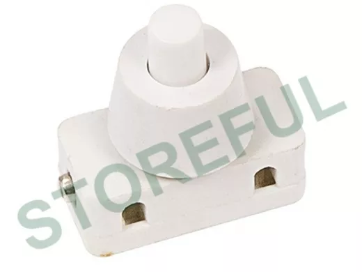 Выключатель-кнопка 250V 2А (2с) ON-OFF  белый (для настольной лампы)  REXANT