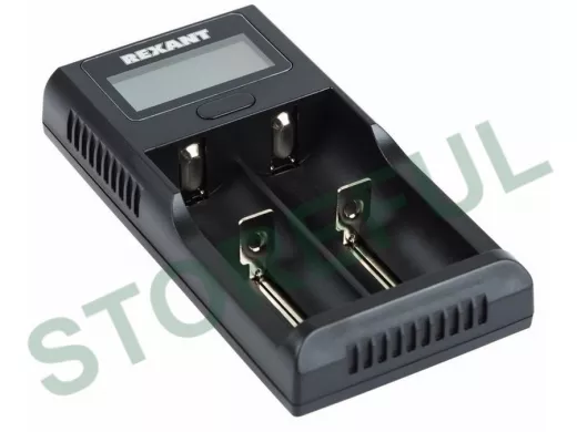 Зарядное устройство для аккумулятора 2-а АКБ с жк дисплеем Rexant i2 универсальное