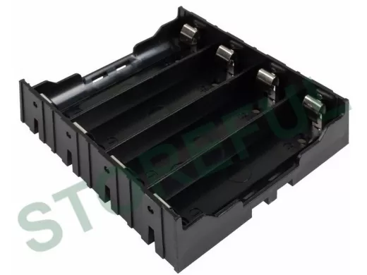 Батарейный отсек для 4 х18650  Li-ion (на плату)
