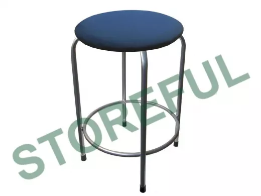 Табурет с подставкой для ног и полкой 