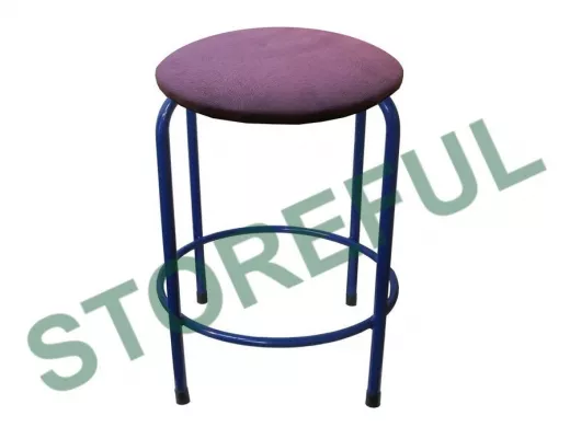 Табурет с подставкой для ног и полкой 