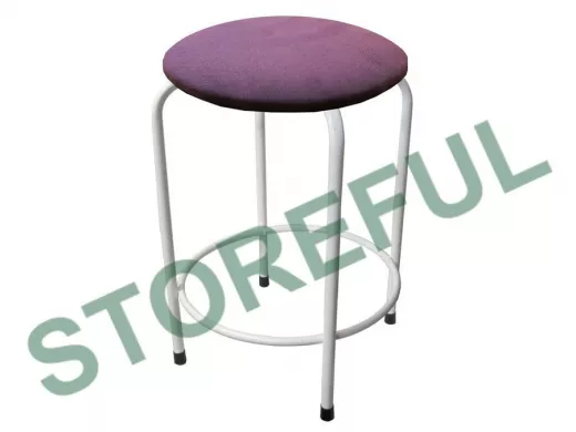 Табурет с подставкой для ног и полкой 