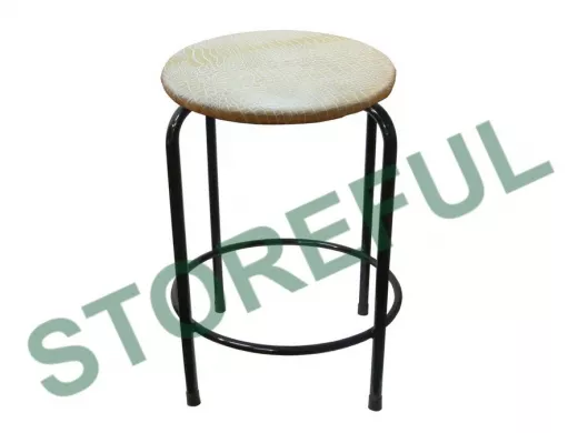 Табурет с подставкой для ног и полкой 