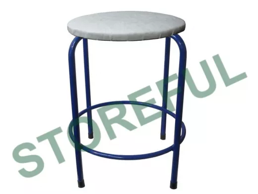 Табурет с подставкой для ног и полкой 