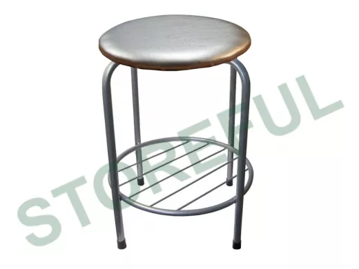 Табурет с подставкой для ног и полкой 