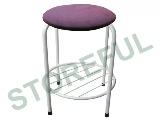 Табурет с подставкой для ног и полкой 