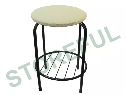 Табурет с подставкой для ног и полкой 