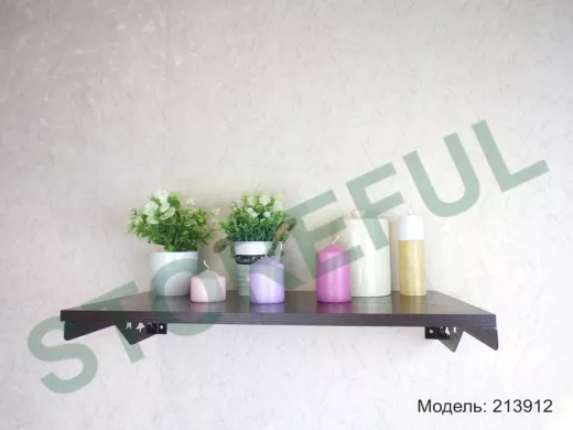 Полка для микроволновки со звездами "КЕДРОПА-213912" размер 60х30х10 см, венге