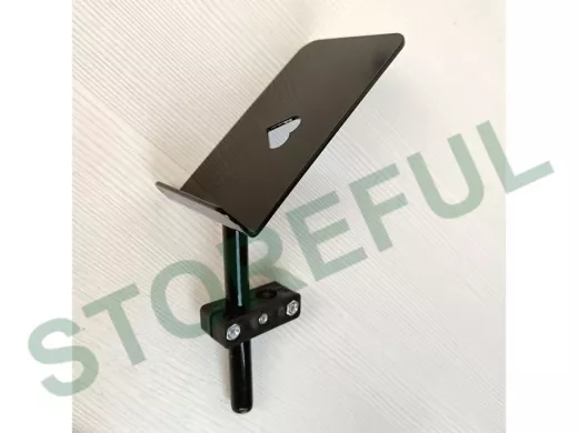 Стальной поворотный держатель телефона 13,5х6 см на ножку подставки 12мм 