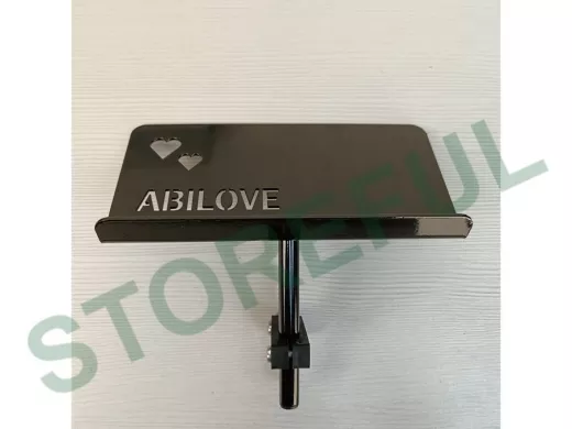 Стальной поворотный держатель телефона 20х10 см на ножку подставки 12мм 