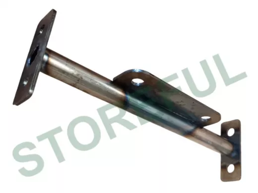 Кронштейн для скрытого крепления полок и панели, 12х165мм, черный, 1шт 