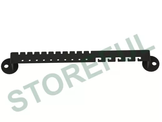 Органайзер держатель для украшений длиной 20см ABILOVE-216787 к стене или шкафу, сталь, черный