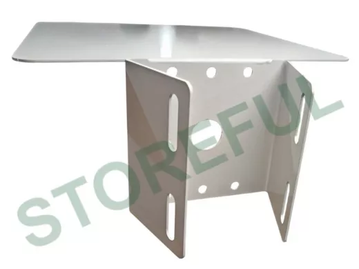 Кронштейн с козырьком для крепления поворотной видеокамеры на столб 