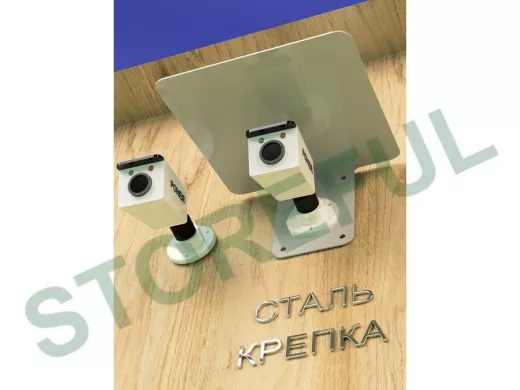 Кронштейн-козырёк для камеры "POHER-216826" 24х27см, сталь 2 мм, разборный, угол 70гр, серый