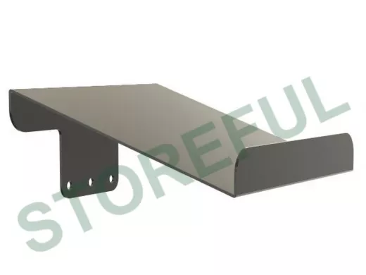 Козырёк для камер видеонаблюдения "IPAHD-91BK-216851" черный для кронштейнов IPAHD,сталь 2мм,19х20см