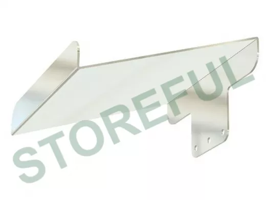 Козырёк для камер видеонаблюдения "IPAHD-91SL-216852" серебристый для кронштейнов IPAHD, 2мм,19х20см