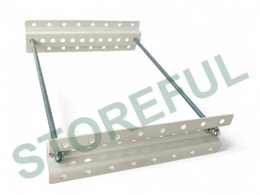 Кронштейны на столб  универсальный для шкафов, камер, прожекторов, табличек "ABIKREP-216964" сер