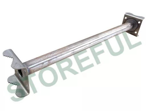 Кронштейн для параллельных труб диаметром от 15 до 51мм длина  50см "HIWOLL-217077" стальной, серый