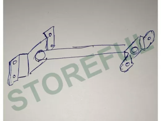 Кронштейн для прожектора к стене, диаметр 22мм, вылет 0,2 м 