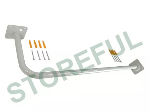 Поручень угловой для домов к стене или потолку, ширина 100см высота 30см 