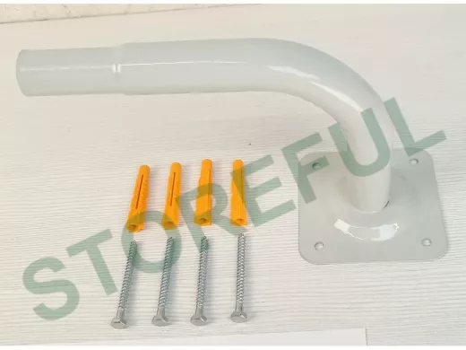Поручень пристенный для зданий, длина  23см вылет 16см,1 опора 