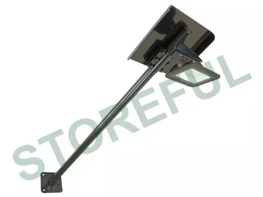 Кронштейн с козырьком для прожектора к стене, вылет 1 метр, диаметр 32мм 