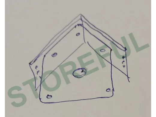 Кронштейн с козырьком для камеры 