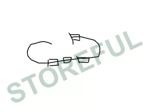 "КрепАкустик-217799" кронштейн настенный для акустической системы 600мм, черный