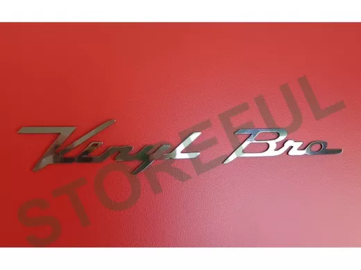 Зеркальная нержавеющая модель 1мм "НержПерсона-218146" фраза Vinil Bro