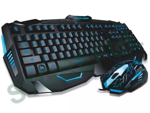 Проводной комплект клавиатура+мышь V100