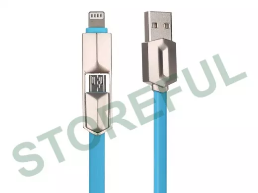 Кабель USB 2A MUJU MJ-38 (microUSB/iPhone7) 1м/200