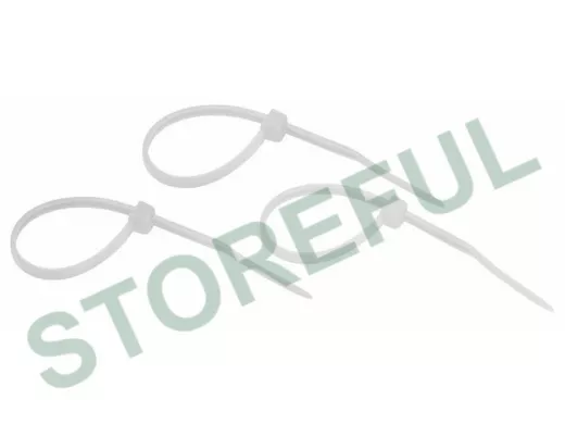 100x2,5мм кабельный хомут (стяжка нейлонoвая) nylon 25 шт. белый REXANT