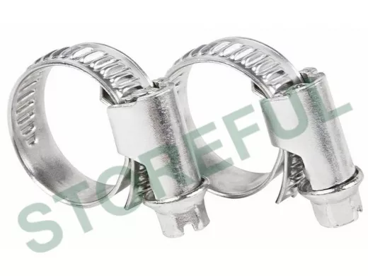 Хомут червячный цинк  10-16 мм 