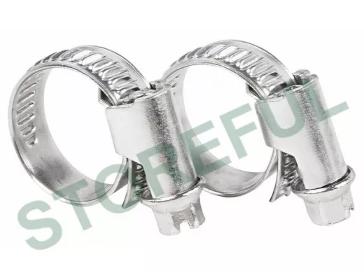 Хомут червячный цинк  12-20 мм 