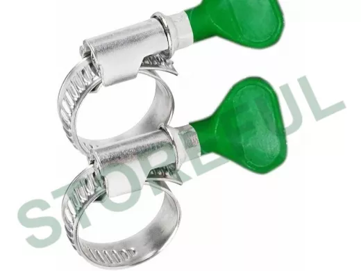 Хомут червячный цинк  32-50 мм с ключом W "ABI-27460"